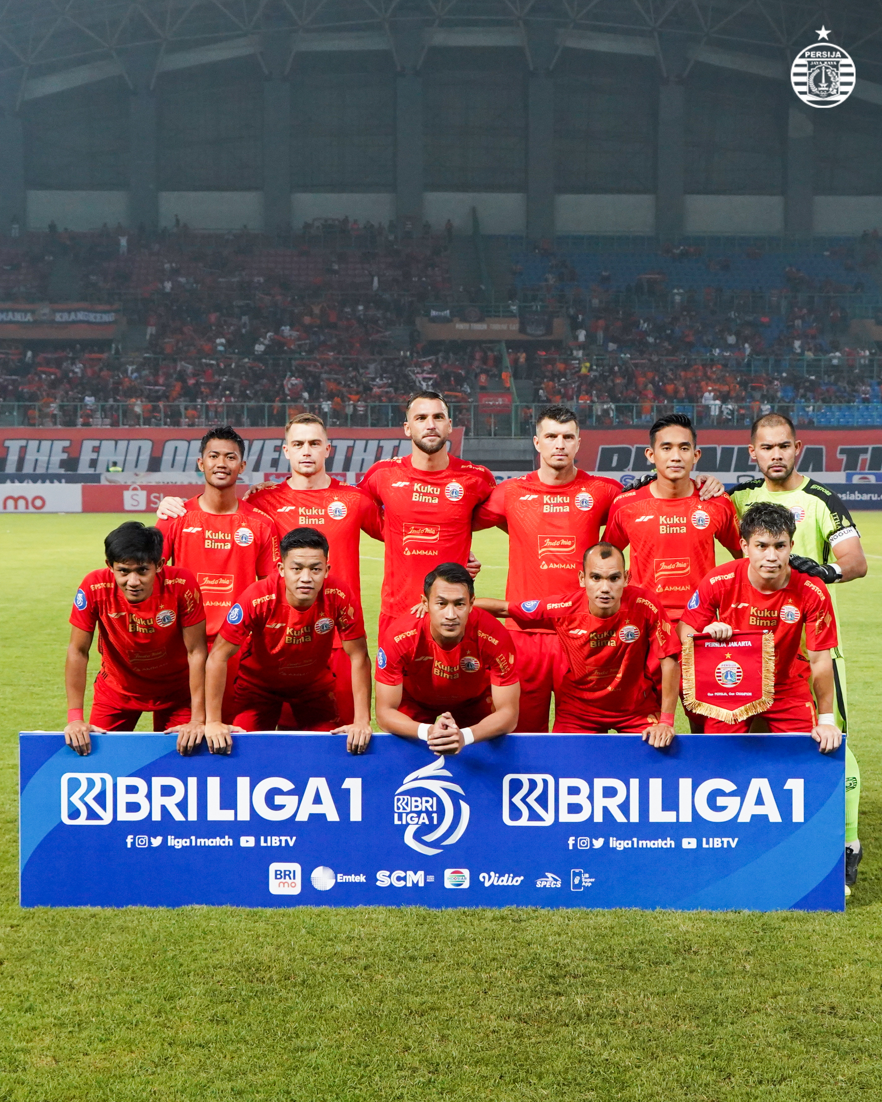 BRI LIGA 1 2023/2024 - Pekan Ketiga, PERSIJA VS BHAYANGKARA PRESISI INDONESIA FC, Stadion Patriot Candrabhaga Bekasi, Minggu (16/7).